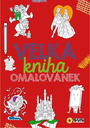 Obrázok Velká kniha omalovánek - červená