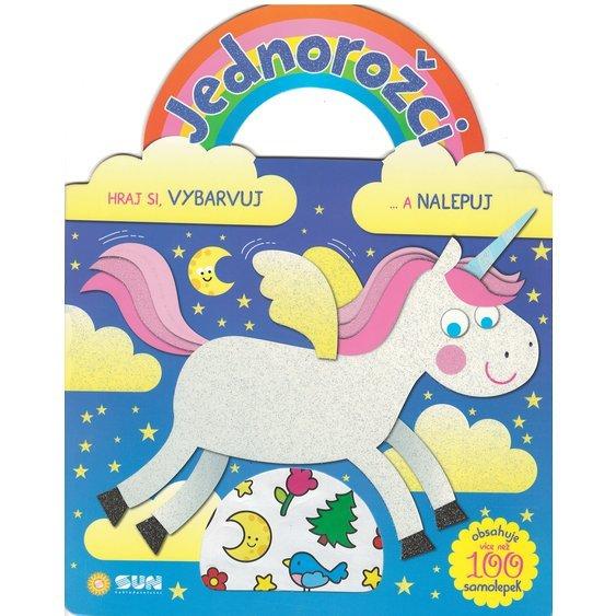 Obrázok Jednorožci modrá - Hraj si, vybarvuj a nalepuj