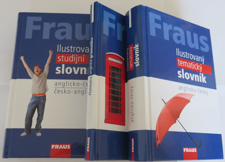 Obrázok FRAUS komplet 3 v 1 Anglický jazyk (Ilustrovaný tematický slovník, Ilustrovaný studijní slovník, Přehled gramatiky)