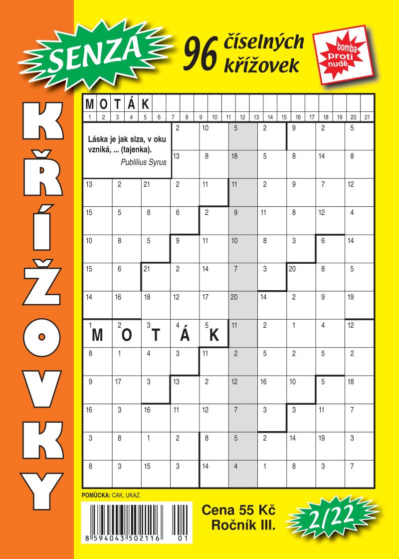 Obrázok Senza číselné křížovky 2/2022
