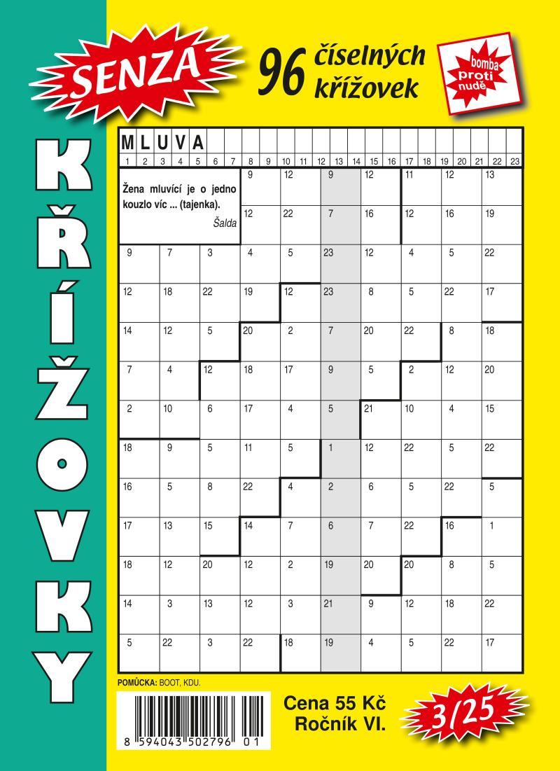 Obrázok Senza číselné křížovky 3/2025