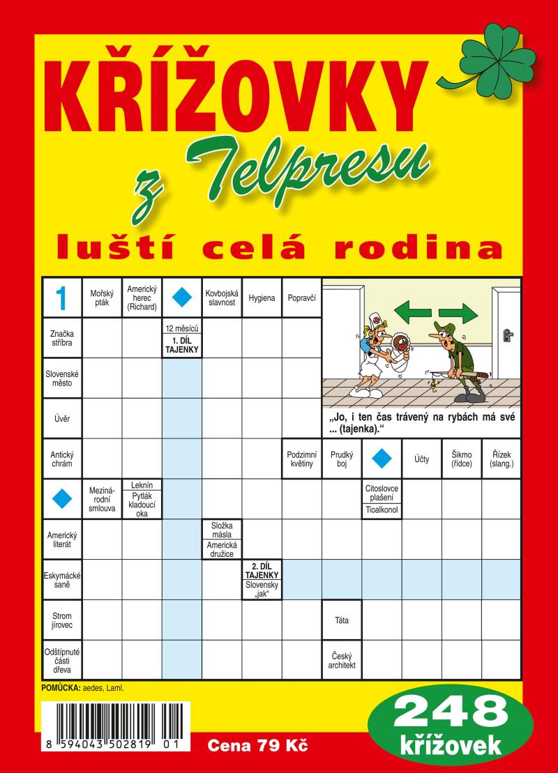 Obrázok Křížovky z Telpresu luští celá rodina - 248 křížovek 1/2025