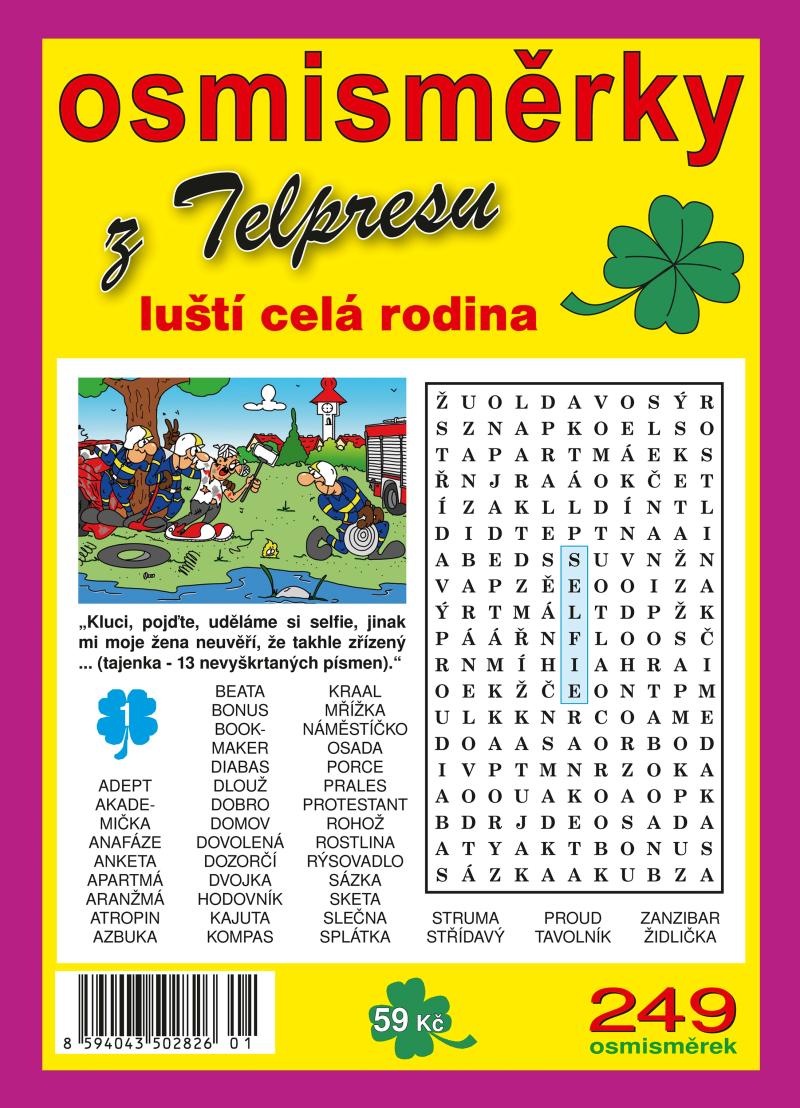 Obrázok Osmisměrky z Telpresu luští celá rodina 1/2025 - 249 osmisměrek
