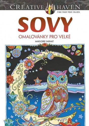 Obrázok Sovy - omalovánky pro velké
