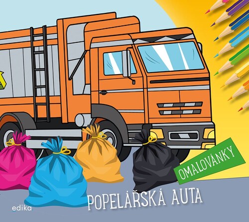 Obrázok Popelářská auta – omalovánky