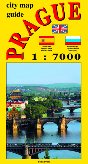 Obrázok City map - guide PRAGUE 1:7 000 (angličtina, ruština, španělština)