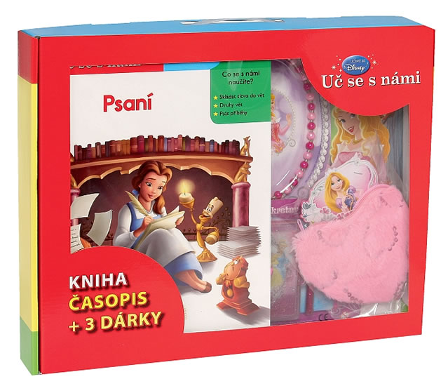 Obrázok Kufřík Uč se s námi - Psaní (kniha, časopis + 3 dárky pro princezny)