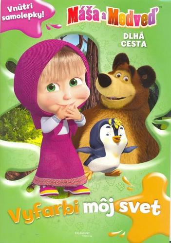 Obrázok Máša a medveď - Dlhá cesta - Vyfarbi môj svet