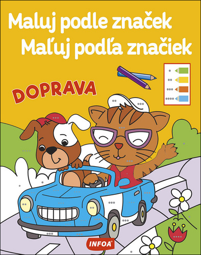 Obrázok Maľuj podľa značiek - Doprava