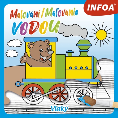 Obrázok Malování / Maľovanie vodou – Vlaky
