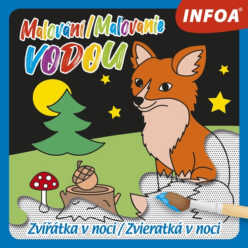 Obrázok Malování / Maľovanie vodou – Zvířátka v noci