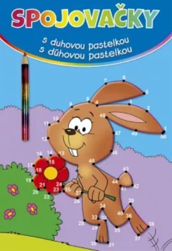 Obrázok Spojovačky s dúhovou pastelkou - zajac