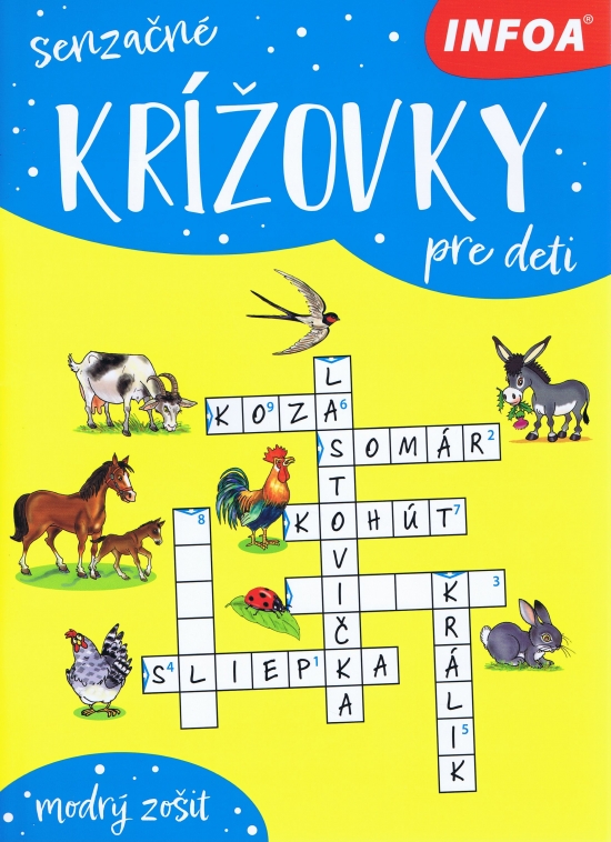 Obrazok Senzačné krížovky pre deti - Modrý zošit