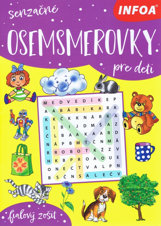 Obrazok Senzačné osemsmerovky pre deti - Fialový zošit