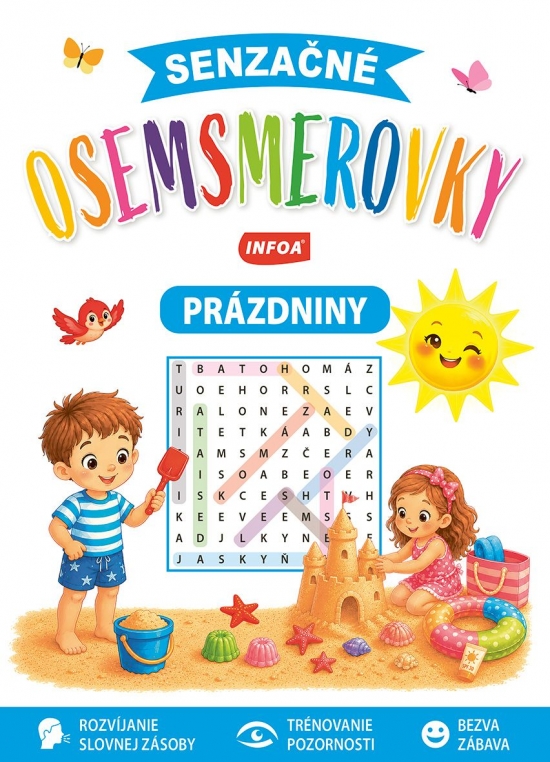 Obrazok Senzačné osemsmerovky pre deti - Prázdniny