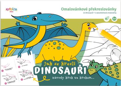 Obrázok Jak se kreslí dinosauři / Omalovánkové překreslovánky