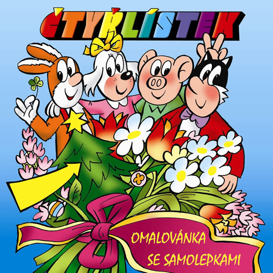 Obrázok Čtyřlístek - omalovánky čtverec se samolepkami