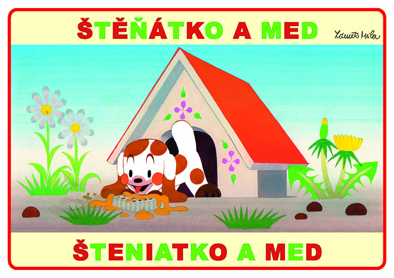 Obrázok Štěňátko a med - omalovánky A5