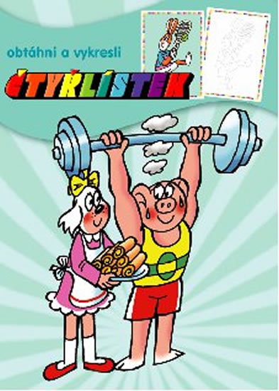 Obrázok Čtyřlístek - obtáhni a vykresli