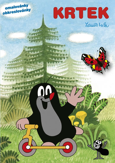 Obrázok Krtek a motýl - Omalovánky / Obkreslovánky A5