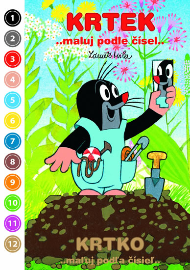 Obrázok Krtek - Maluj podle čísel - Omalovánky A5