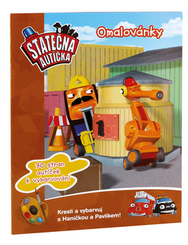 Obrázok Statečná autíčka - Omalovánky s předlohou