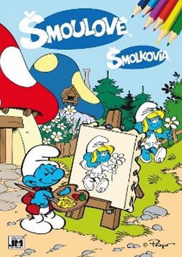 Obrázok Vymaľovanka A4/ Šmolkovia