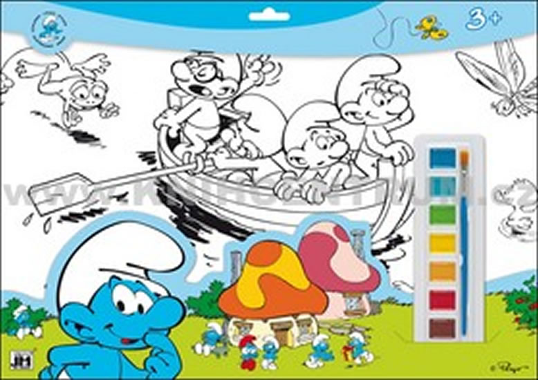 Obrázok Šmoulové - Omalovánka s barvami