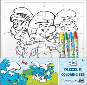 Obrázok Šmoulové - Omalovánky puzzle