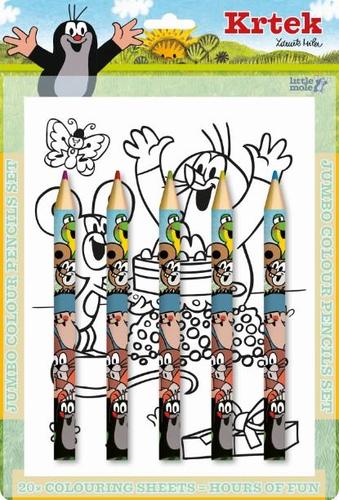 Obrázok Vymaľovanky s maxi pastelkami/ Krtko