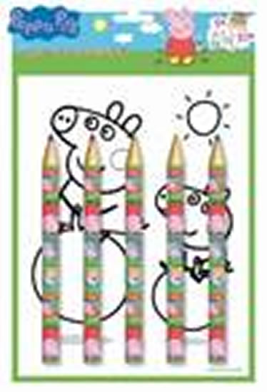Obrázok Peppa Pig - Maxi pastelky set