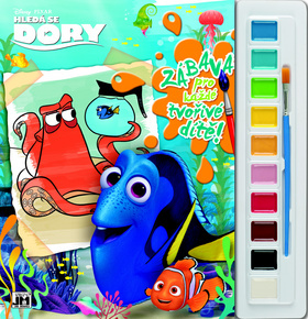 Obrázok Hledá se Dory - Omalovánky s barvami A4