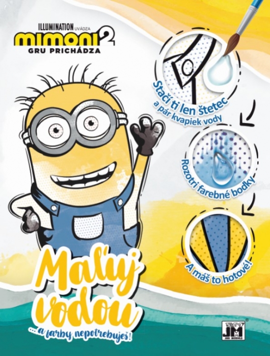 Obrázok Maxi vodová vymaľovanka A4/ Mimoni