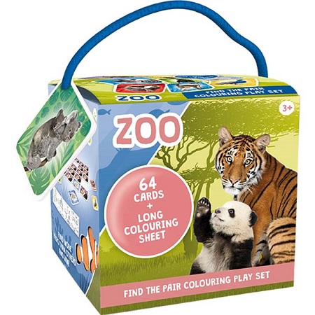 Obrazok Pexeso na cesty s maľovankami Zoo