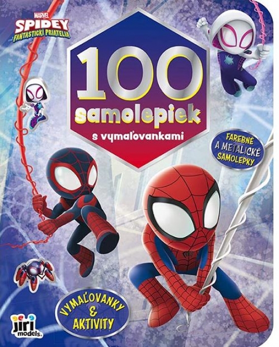 Obrázok 100 samolepiek s maľovankami Spidey