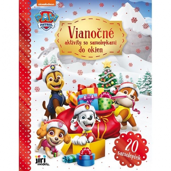 Obrázok Vianočné aktivity so samolepkami do okien Labková patrola