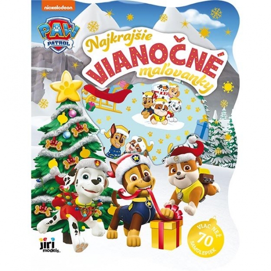 Obrázok Najkrajšie vianočné maľovanky so samolepkami Labková patrola
