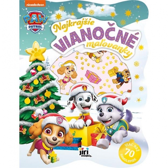 Obrázok Najkrajšie vianočné maľovanky so samolepkami Labková patrola