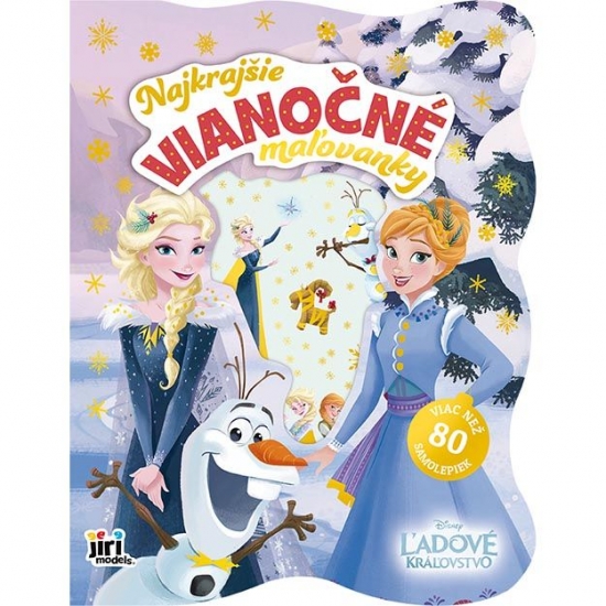 Obrázok Najkrajšie vianočné maľovanky so samolepkami Ľadové kráľovstvo