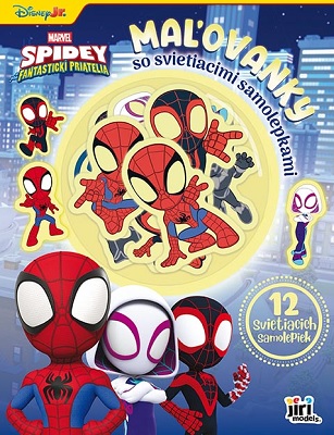 Obrazok Maľovanky so svietiacimi samolepkami - Spidey