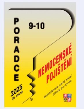 Obrázok Poradce č. 9-10/2025 - Zákon o nemocenském pojištění po novele s komentářem