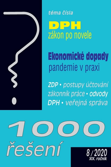 Obrázok 1000 řešení 8/2020 - Zákon o DPH po nove