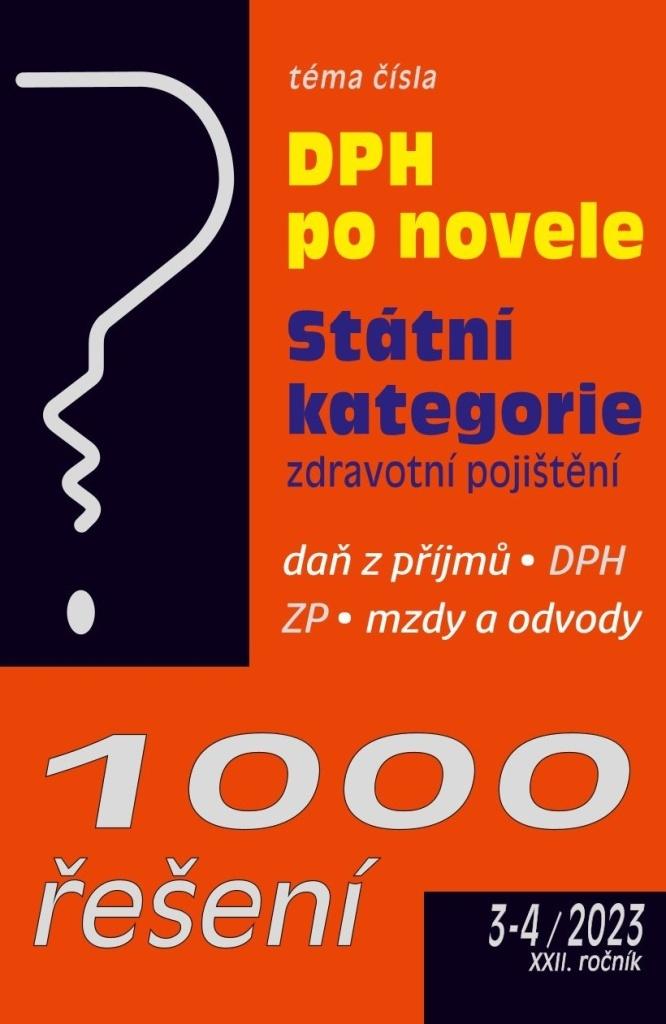 Obrázok 1000 řešení 3-4/2023 Zákon o DPH po novele