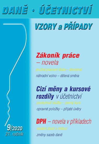 Obrázok DÚVaP 9/2020 - Zákoník práce: novela, DPH: novela