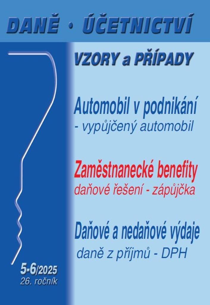 Obrázok DÚVaP 5-6/2025 Daně, účetnictví, vzory a případy