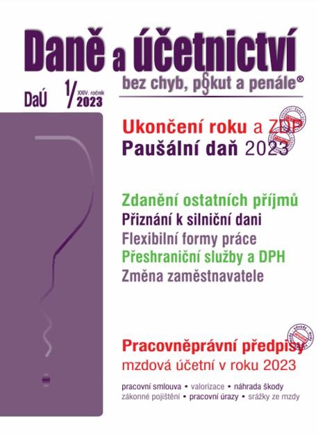 Obrázok DaÚ 1/2023 Ukončení roku z pohledu ZDP