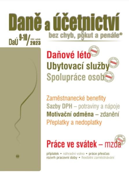 Obrázok DaÚ 9-10/2023 Daně a účetnictví bez chyb, pokut a penále