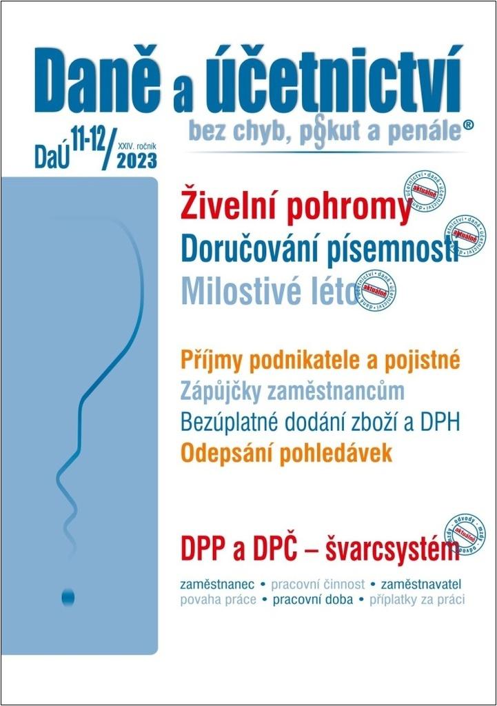 Obrázok DaÚ 11-12/2023 Daně a účetnictví bez chyb, pokut a penále