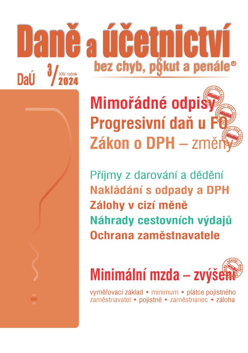Obrázok DaÚ 3/2024 Daně a účetnictví bez chyb, pokut a penále