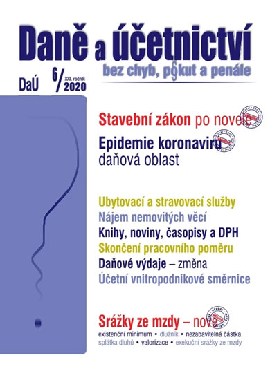 Obrázok Daně a účetnictví 6/2020 - Daně a účetni